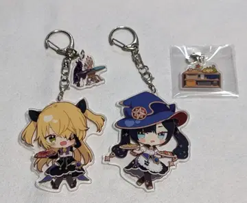 원신 피쉬루 & 모나 아크릴 키링 스위츠 파라다이스 콜라보