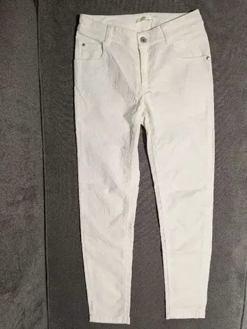 qualite 스트레치 스트레이트 슬림 코듀로이 팬츠 슬림 레그