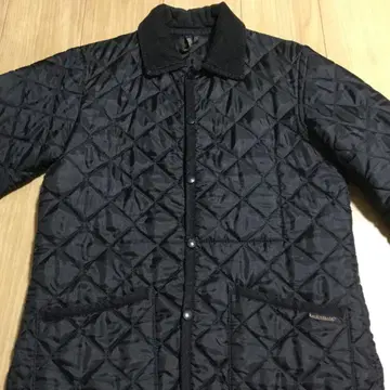 LAVENHAM 블랙 퀼팅 자켓