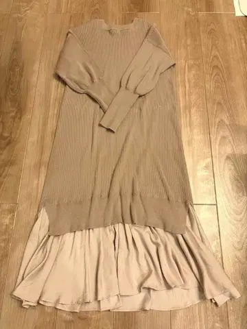 나노 유니버스 이소재 콤비 니트 맥시 원피스