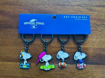 새상품 USJ 한정판 스누피 키링 세트