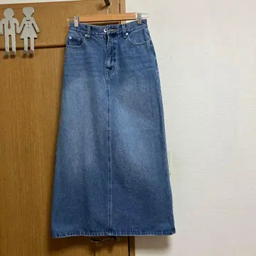 green label relaxing 데님 타이트 스커트 38