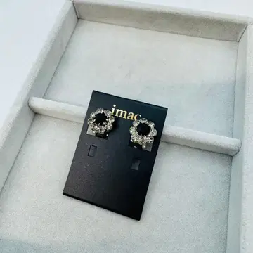 [ 인기 ] imac 귀찌 실버 블랙 스톤 플라워 소