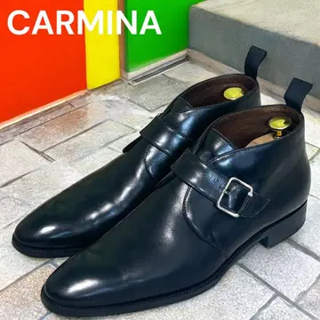 새상품급 카르미나 x 트레이딩 포스트 몽크 스트랩 부츠 블랙 25.5