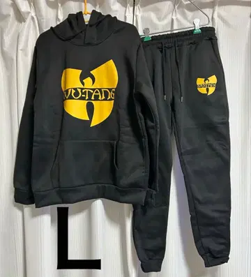 하자품 우탱클랜 후드티 셋업 블랙 L