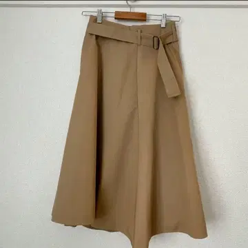 [ DES PRES ] 벨트 포함 치노 플레어 스커트
