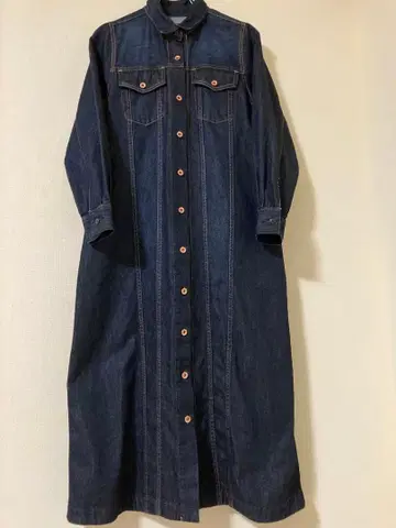 써니클라우드 데님 롱 원피스