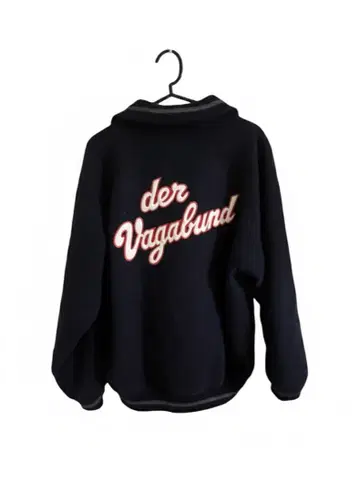 빈티지 der Vagabund 네이비 플리스 자켓