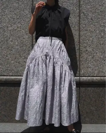 새상품 ELLIE 그레이 자카드 스커트