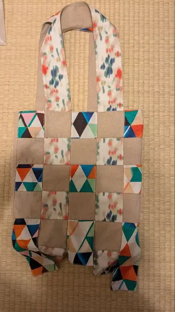 카타니 셔츠로 엮어 만든 토트백