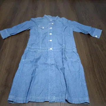 FRAMeWORK 데님 무릎 기장 원피스 긴팔