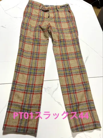 PT01 체크 무늬 슬랙스 44