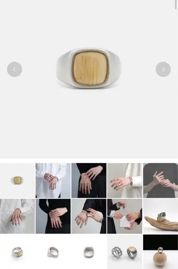 미사용 새상품 13 Lue wood ring 19호