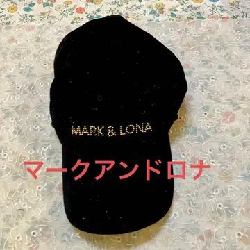 MARK & LONA 스톤 장식 블랙 여성용 캡