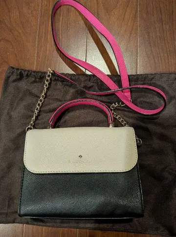 kate spade 숄더백 블랙/화이트/핑크