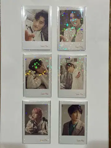 Snow Man 홀로그램 사진 6매 세트