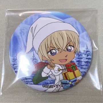 명탐정 코난 아무로 토오루 반상의 연쇄 코난 퍼즐 산타 크리스마스 캔뱃지