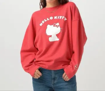 새상품 BAYFLOW HELLO KITTY 레드 트레이닝복