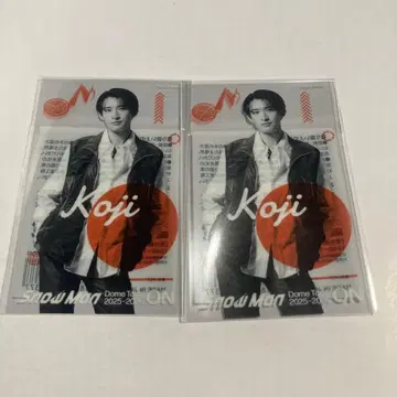 SnowMan 클리어 스티커 무카이 코지 2장 세트