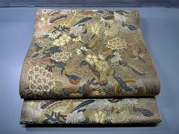 카와시마 직물 미츠코시 재단 금실 후쿠로 오비 육통 오비