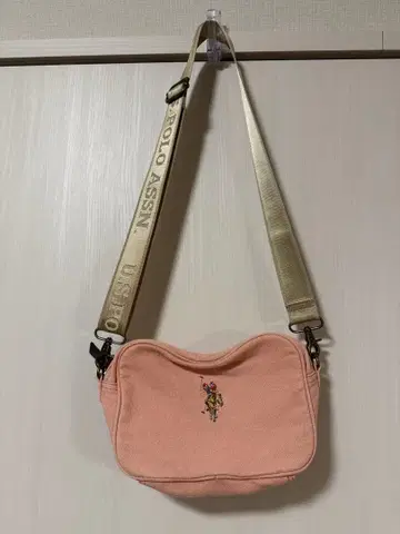 여성용 숄더백 POLO ASSN. 핑크