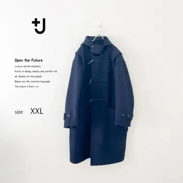 [새상품급] UNIQLO JILSANDER 네이비 더플 코트 XXL