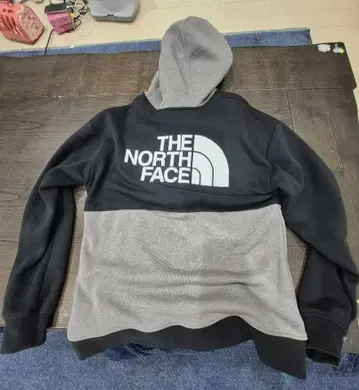 THE NORTH FACE 풀집업 후드티 블랙/그레이