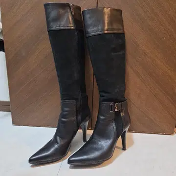 하이힐 롱 부츠 블랙