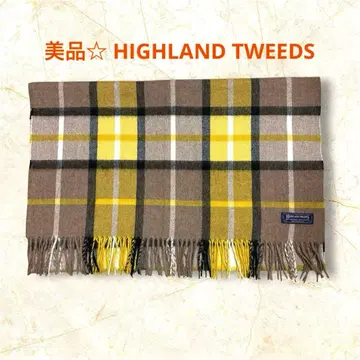 새상품급 울 100% HIGHLAND TWEEDS 대형 스톨