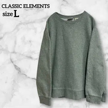 CLASSIC ELEMENTS [ L ] 맨투맨 그린 해외 구제 의류