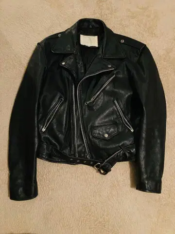 가죽 라이더 자켓 블랙