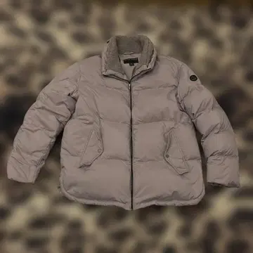 더스티 라벤더 색상 다운 자켓