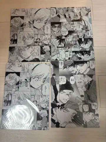 명탐정 코난 흑백 클리어 파일 9장 세트