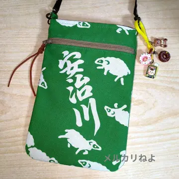 스모 안지카와 방 유카타 옷감 스마트폰 파우치