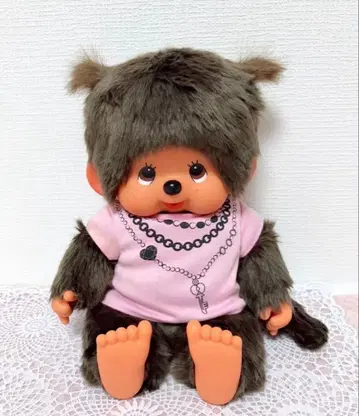 [ 희귀 레어 당시 물건 ] 몬치치 말랑말랑 L 사이즈 여아 양갈래 머리