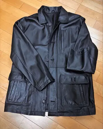 양가죽 하프 코트 L