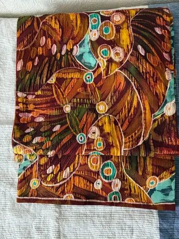 세련된 후쿠로 오비 오비 고정 띠 포함 터키 블루 중고