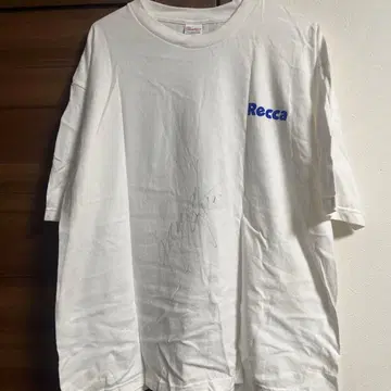 Recca 사인 포함 T셔츠 화이트