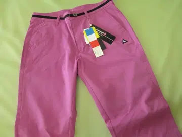 새상품 하자품 르꼬끄 신치 벨트 디자인 팬츠: 79-74