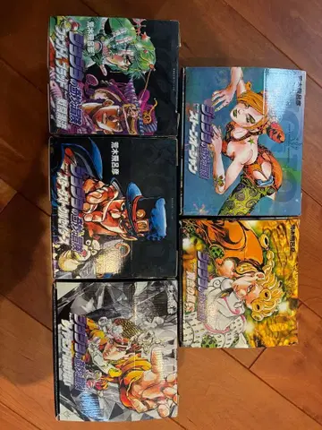 죠죠의 기묘한 모험 문고판 1-6부 5상자 50권 세트