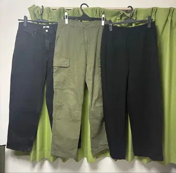 새상품 새상품급 UNIQLO 맨투맨 와이드 팬츠 등 3종 세트