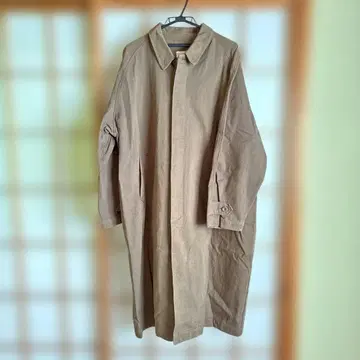 베이지 스텐카라 코트 코튼 계열