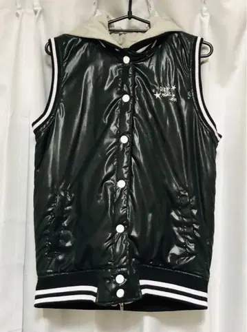 [새상품급] 베스트 슬리브리스 후드 부착 이소재 도킹 블랙 그레이