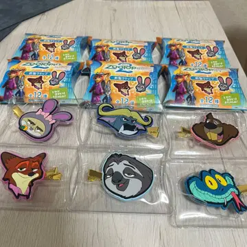 주토피아 앞머리 클립 6개 세트