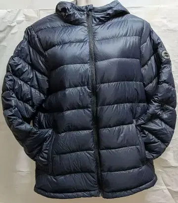 아바클로 네이비 후드 부착 다운 자켓 US S 사이즈