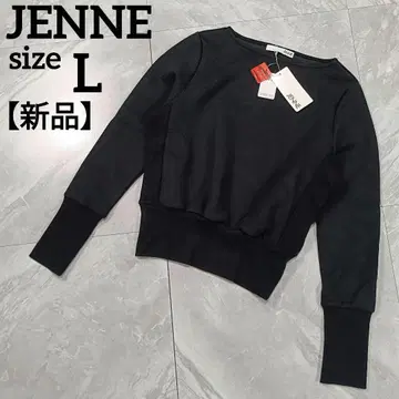 [ 새상품 ] JENNE 미 라인 트레이닝복 블랙 L 일본제 세탁 가능