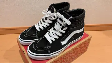 Vans 하이컷 스니커즈 블랙/화이트