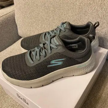 SKECHERS GO WALK 그레이/라이트 블루