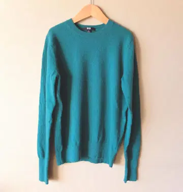 UNIQLO 캐시미어 크루넥 스웨터 그린 M