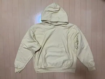 Champion 후드티 XL 옐로우 컬러